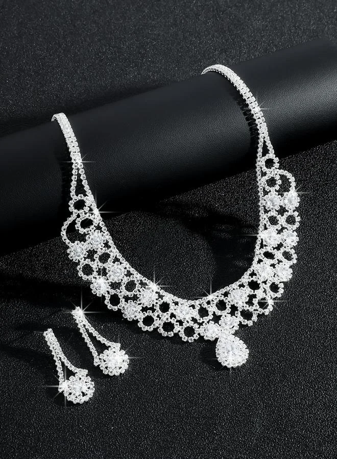 Take Two 2-Piece Embellished Necklace And Earrings Jewelry Set